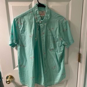 Button down flamingo